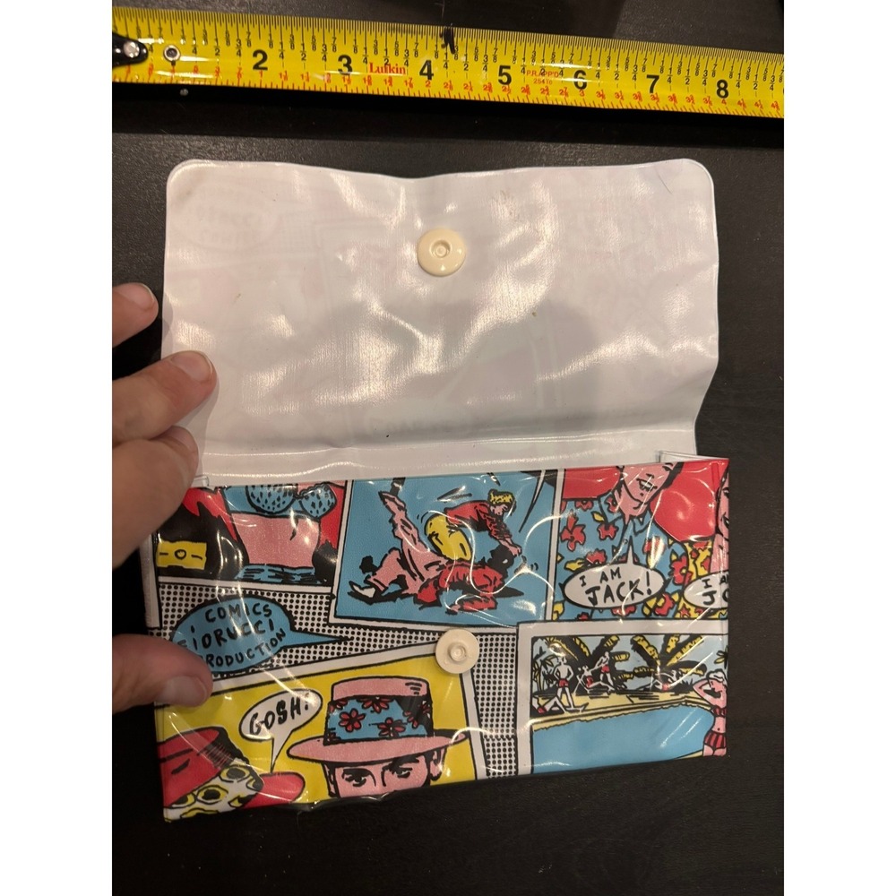 Vintage Fiorucci Comics Production Pop Art Vinyl Pouch and Wallet Set 2pc - Picture 5 of 7
